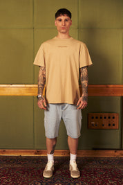 Polera 250 gr Ecru Heavy Weight | more amor