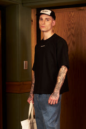 Polera Boxy Fit 250gr Negra | More Amor