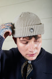 Gorro Beanie Fisherman Ecru | more amor