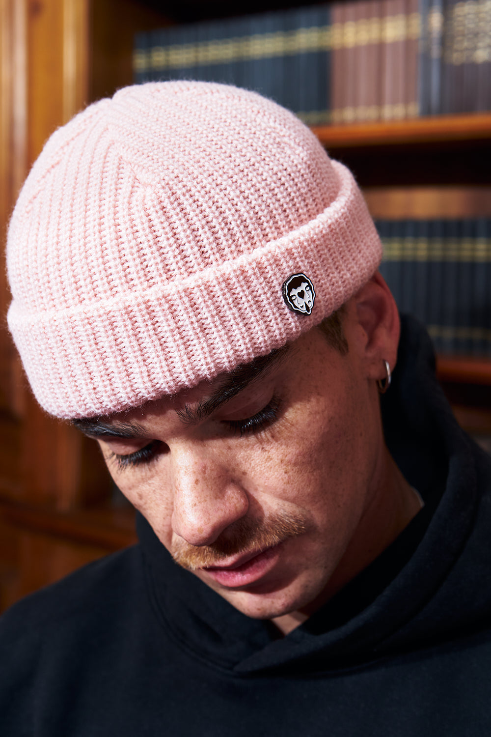 Gorro Beanie Fisherman Rosado | more amor