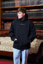 Polerón con Gorro Written Negro | more amor