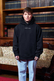 Polerón con Gorro Written Negro | more amor