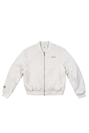 Bomber Jacket Love Conquers All Ecru | DimeDarko
