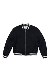 Bomber Jacket Japanese Waves Negro | Pablo Esquivel