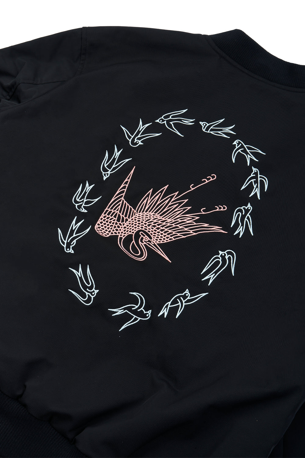 Bomber Jacket Crane Negro | Intemperie