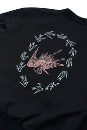 Bomber Jacket Crane Negro | Intemperie