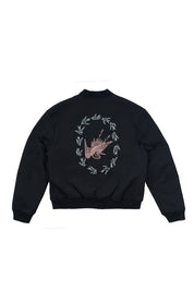 Bomber Jacket Crane Negro | Intemperie