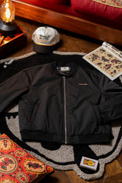 Bomber Jacket Crane Negro | Intemperie