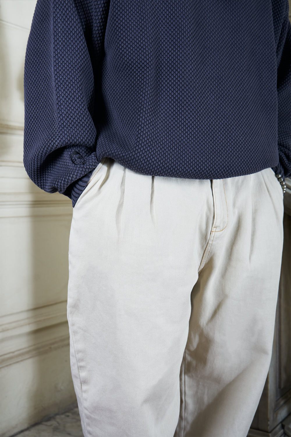 Pantalón Denim Daily Ecru | more amor