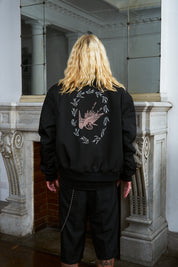 Bomber Jacket Crane Negro | Intemperie