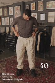 Pantalón Denim Daily Ecru | more amor