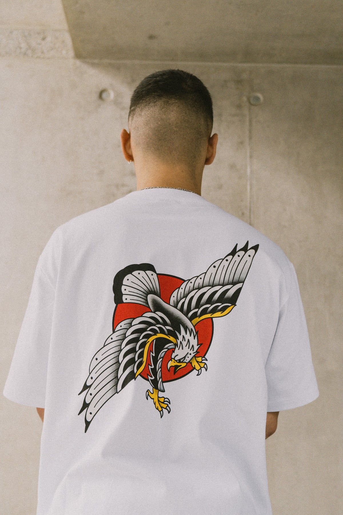 Polera Eagle Dimedarko Hombre Blanca