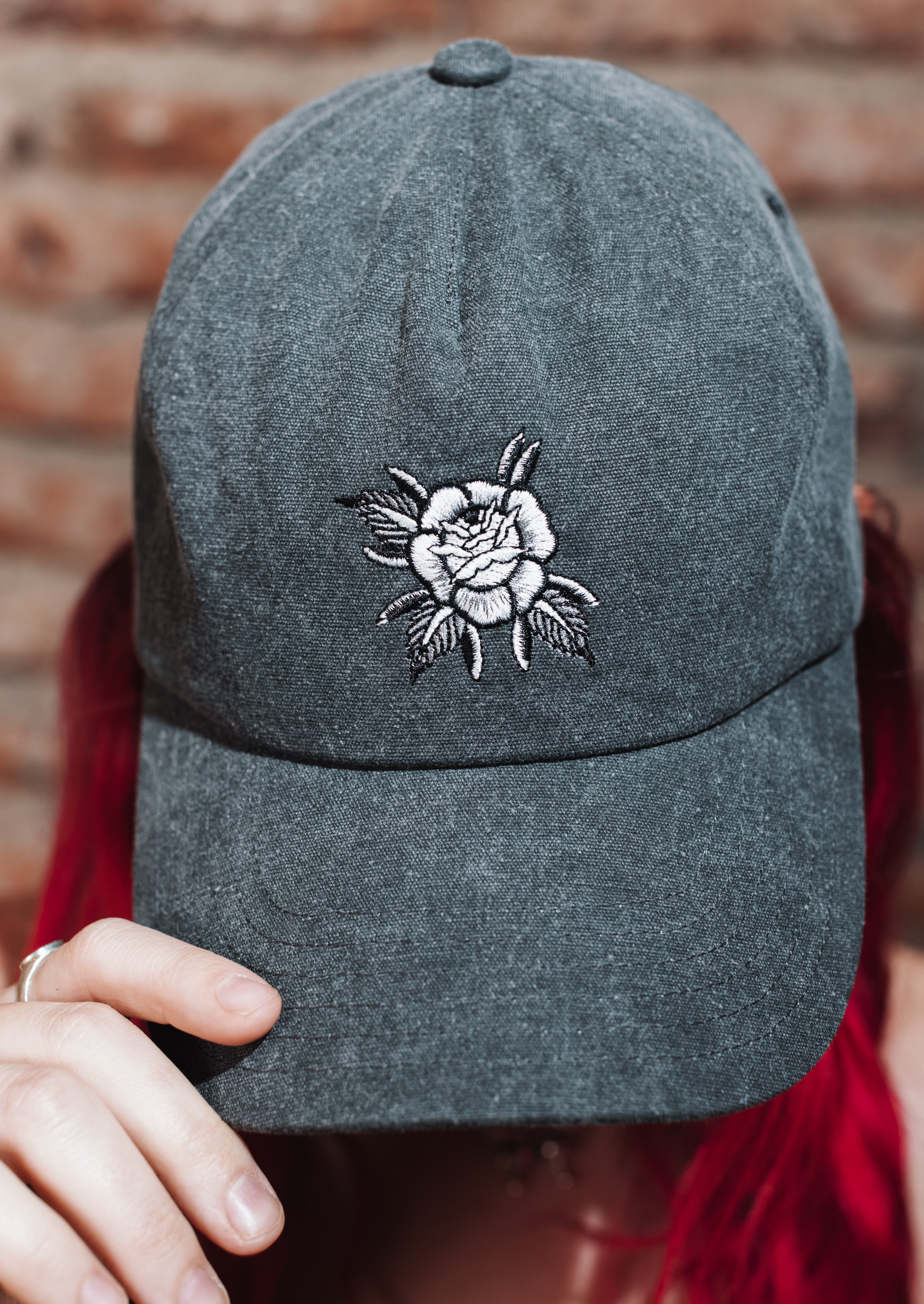 Jockey Ball Cap Traditional Rose Gris | Dimedarko