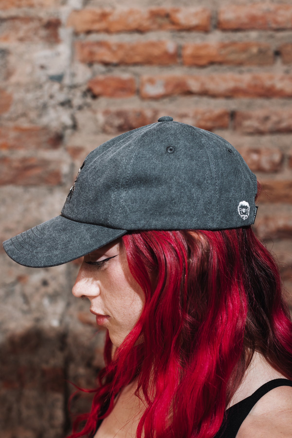 Jockey Ball Cap Traditional Rose Gris Mujer | Dimedarko