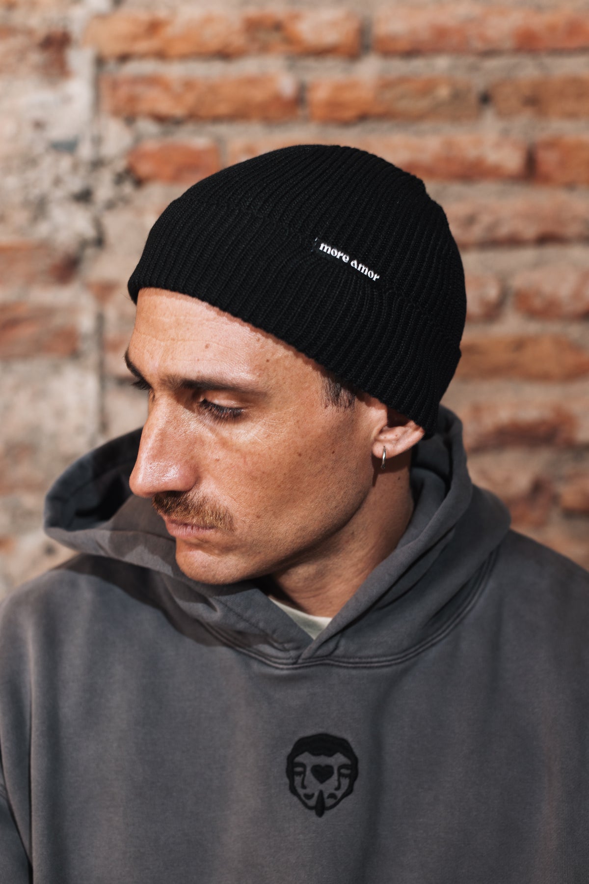 Gorro Beanie Low Negro Hombre | More Amor