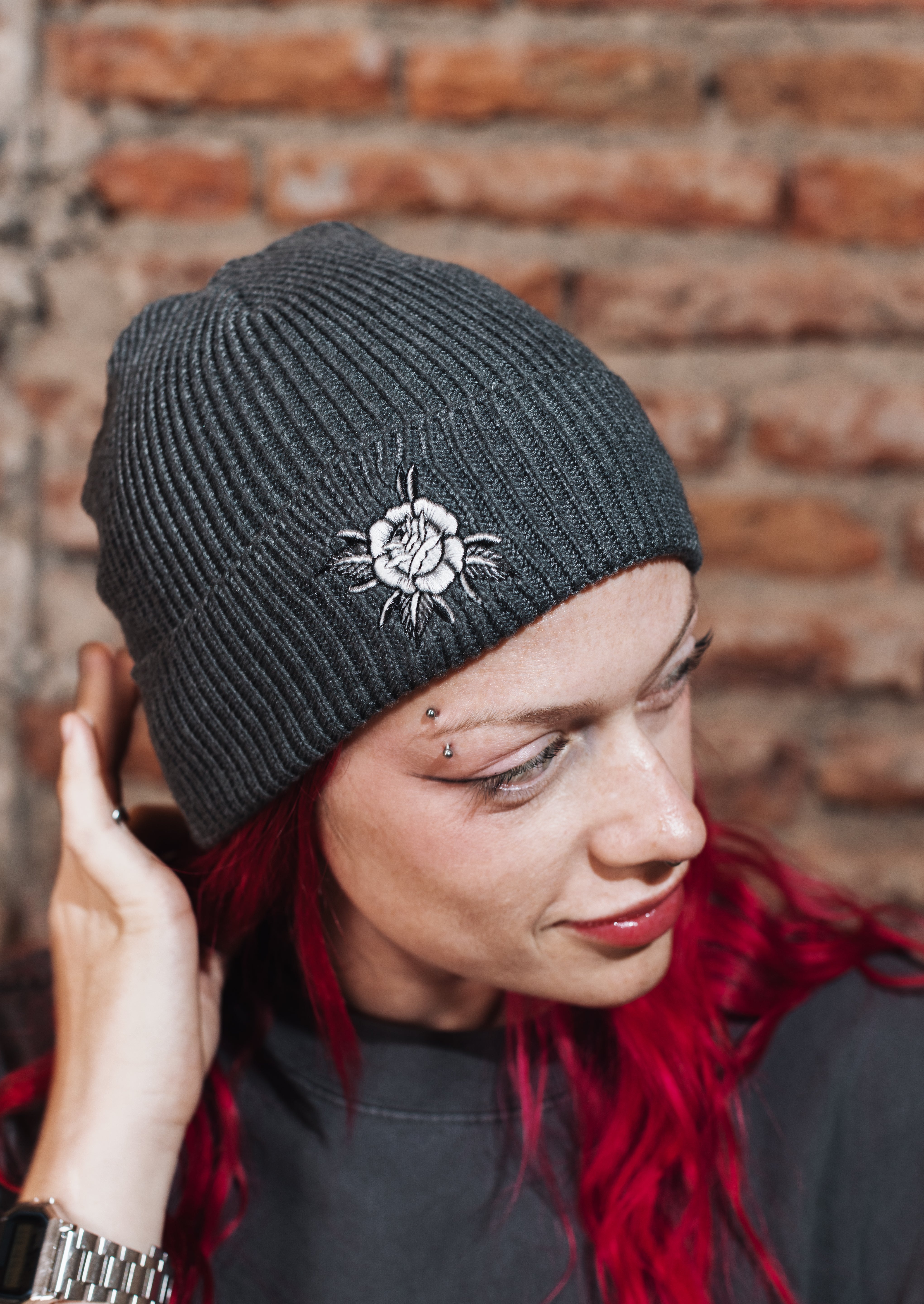Gorro Beanie Medium Traditional Rose Gray | Dimedarko