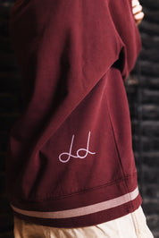 Polerón Crewneck sin Gorro Traditional Rose Burdeo | Dimedarko