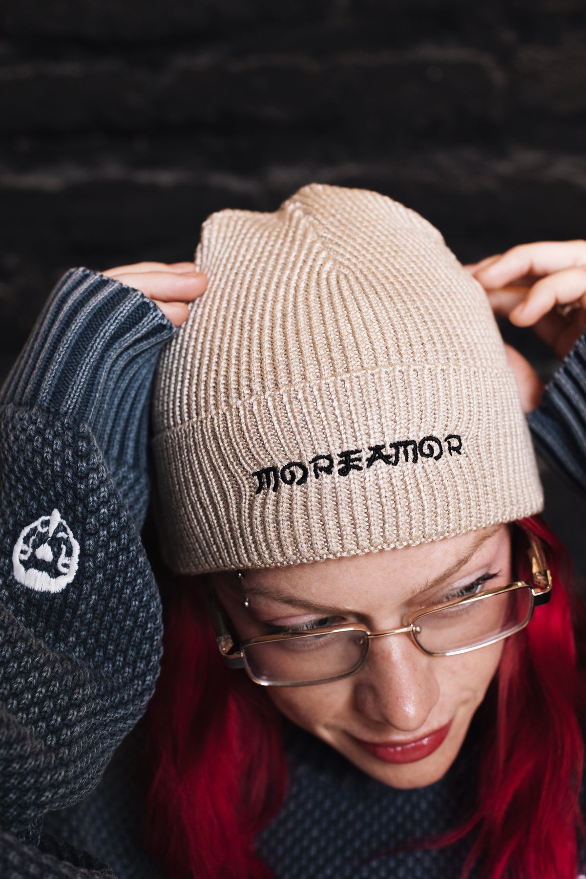 Gorro Beanie Low Crema Mujer | More Amor