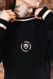Polerón Crewneck sin Gorro Negro | More Amor