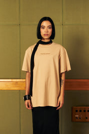Polera 250 gr Ecru Heavy Weight | more amor