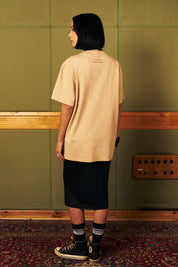 Polera 250 gr Ecru Heavy Weight | more amor