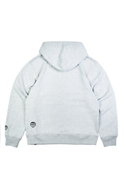 FullZip Polerón Con Gorro Gris Melange | more amor
