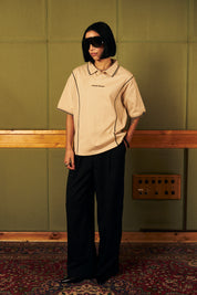 Polera 80's more amor Ecru Boxy Fit Mujer | more amor