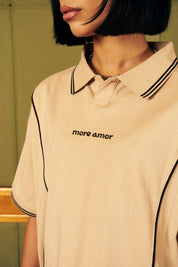 Polera 80's more amor Ecru Boxy Fit Mujer | more amor