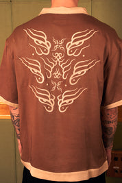 Camisa Fire Eyes Cafe | Matias Wenuqueo