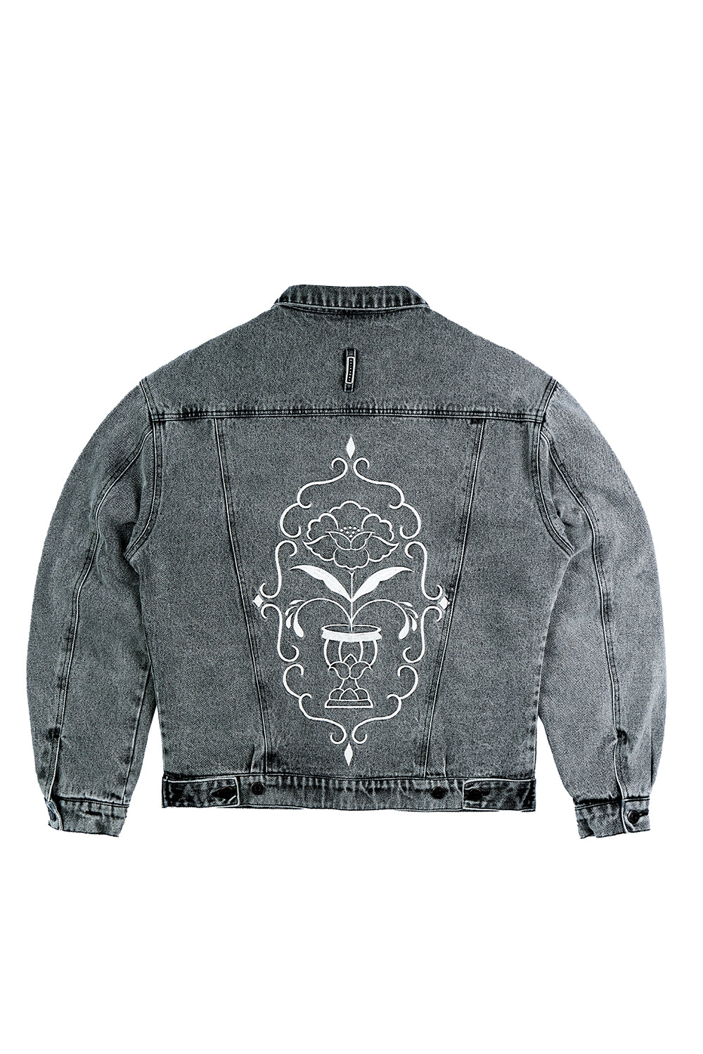 Denim Chaqueta Vase Of Flower Negra | Pau Cero