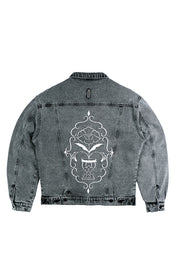 Denim Chaqueta Vase Of Flower Negra | Pau Cero