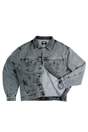 Denim Chaqueta Vase Of Flower Negra | Pau Cero