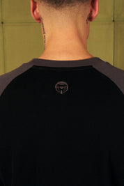 Polera Waffle Raglan Negra&Gris | more amor