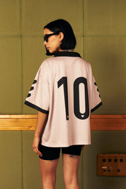 Polera Futbol Ecru Mujer | more amor