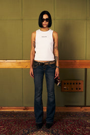 Polera Sin Mangas Daily Blanco Mujer | more amor