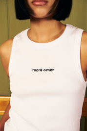 Polera Sin Mangas Daily Blanco Mujer | more amor