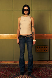 Polera Sin Mangas Daily Ecru Mujer | more amor