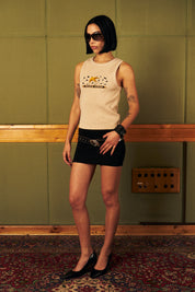 Polera Sin Mangas Camisa Flight Of Swallows Ecru | Cristobal Morales