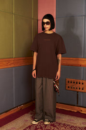 Polera Manga 250gr Café Oversize | More Amor