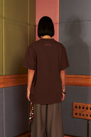 Polera Manga 250gr Café Oversize | More Amor