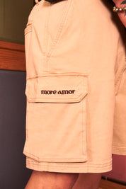 Short Cargo Ecru | More Amor