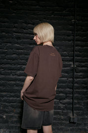 Polera Manga 250gr Café Oversize | More Amor