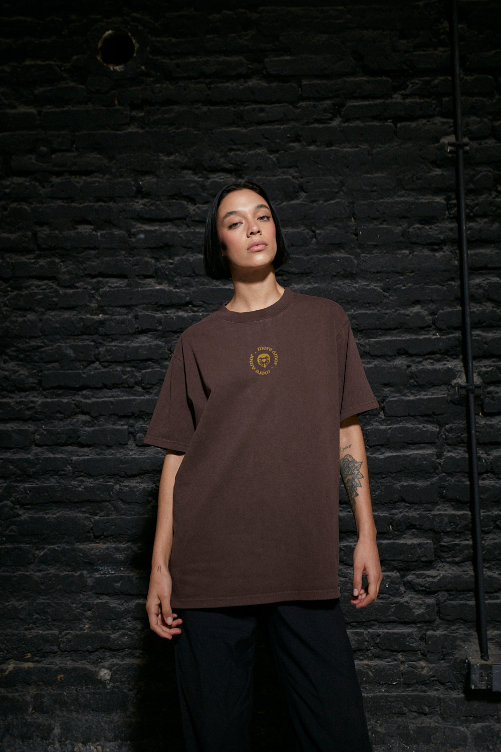 Polera Manga Corta 250gr Mujer Vatican Café | Dimedarko