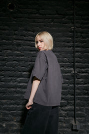 Polera Boxy Fit 250gr Gris | More Amor