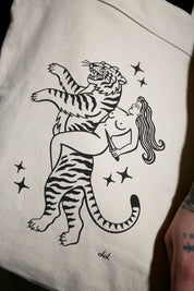 Tote Bag Warrior Lady Ecru | Dimedarko