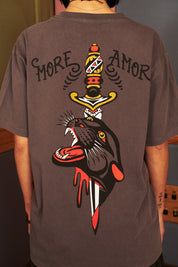 Polera Killing Panther Gris Mujer | Bara