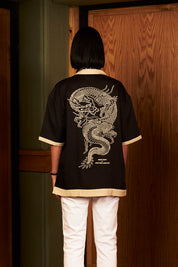 Camisa ShenLong Negra Mujer | Cristobal Morales