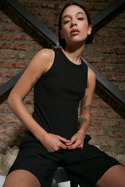 Polera Sin Mangas Negra | More Amor