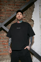Polera Boxy Fit 250gr Negra | More Amor