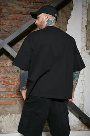 Polera Boxy Fit 250gr Negra | More Amor